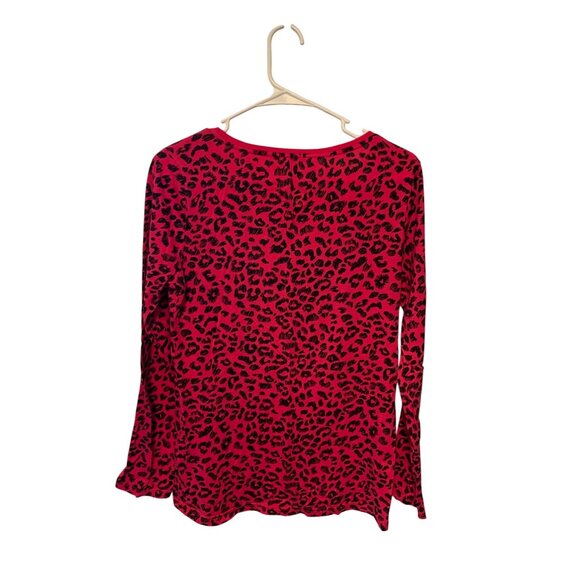 Vintage Y2k No Boundaries Womens Juniors Size 15 17 Round Neck Cheetah Pink Tshi - Picture 3 of 3